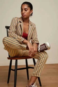 Ann Pants Cubano Stripe