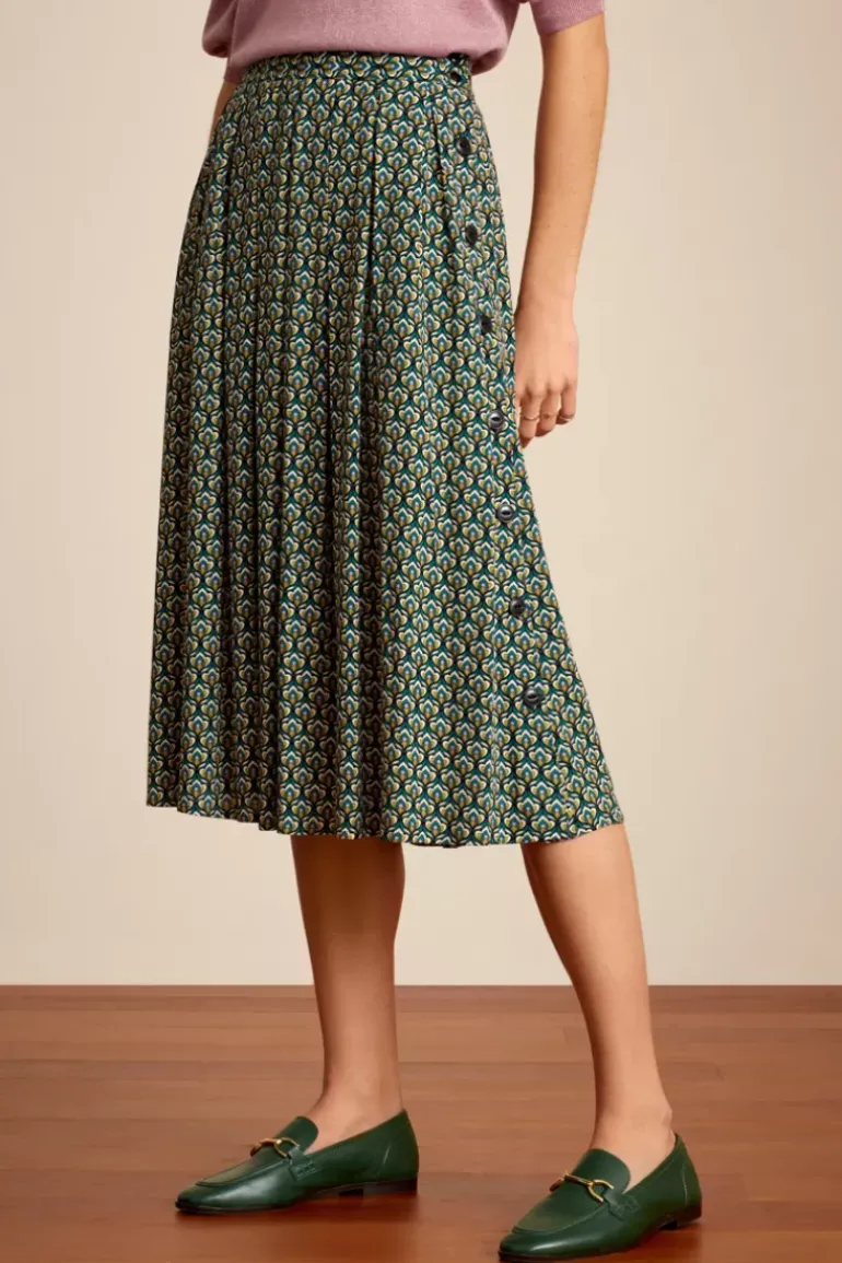 Arianna Pleat Skirt Pinar