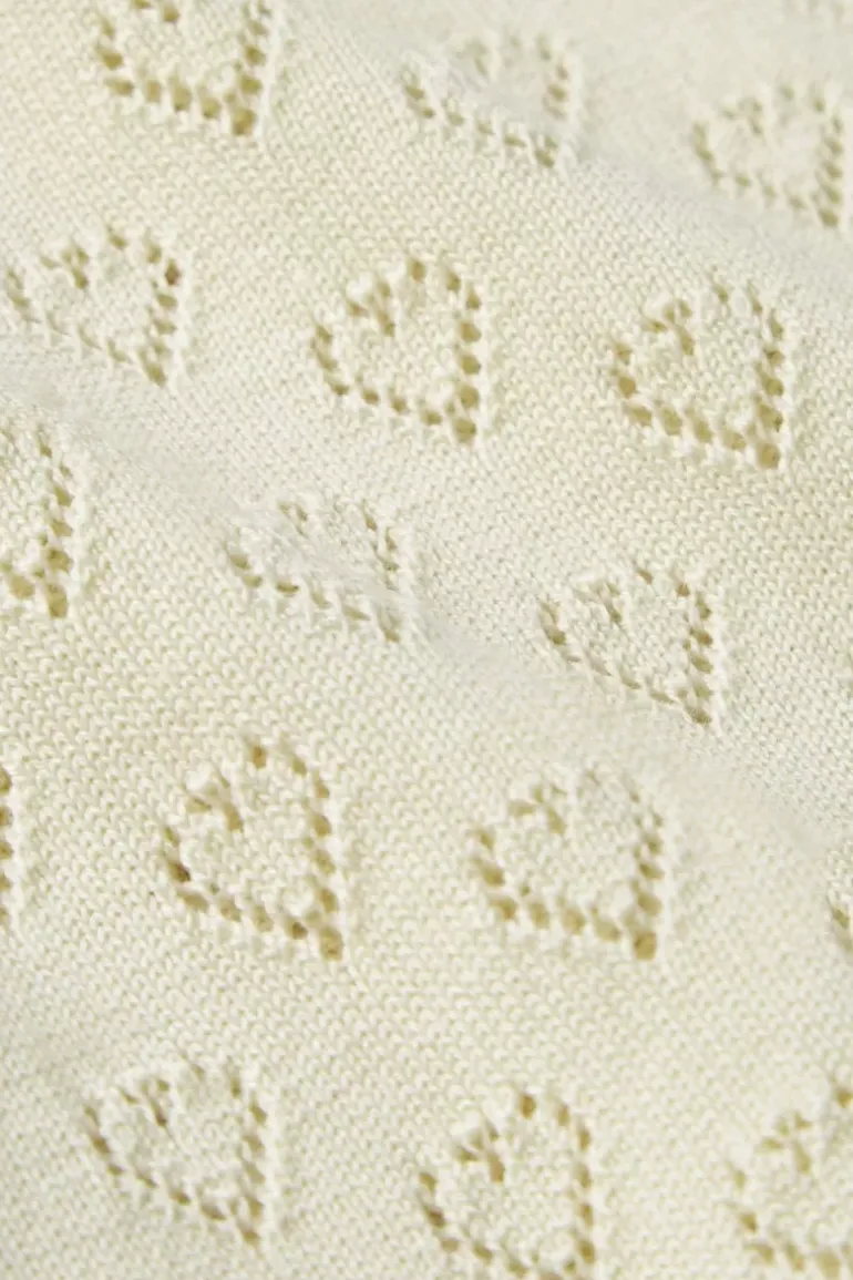 Bella Knit Top Heart Ajour