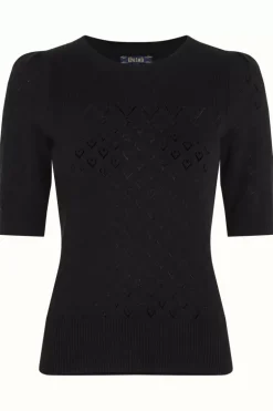 Bella Knit Top Heart Ajour