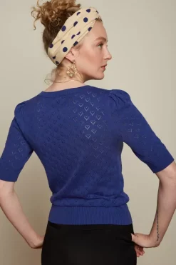 Bella Knit Top Heart Ajour