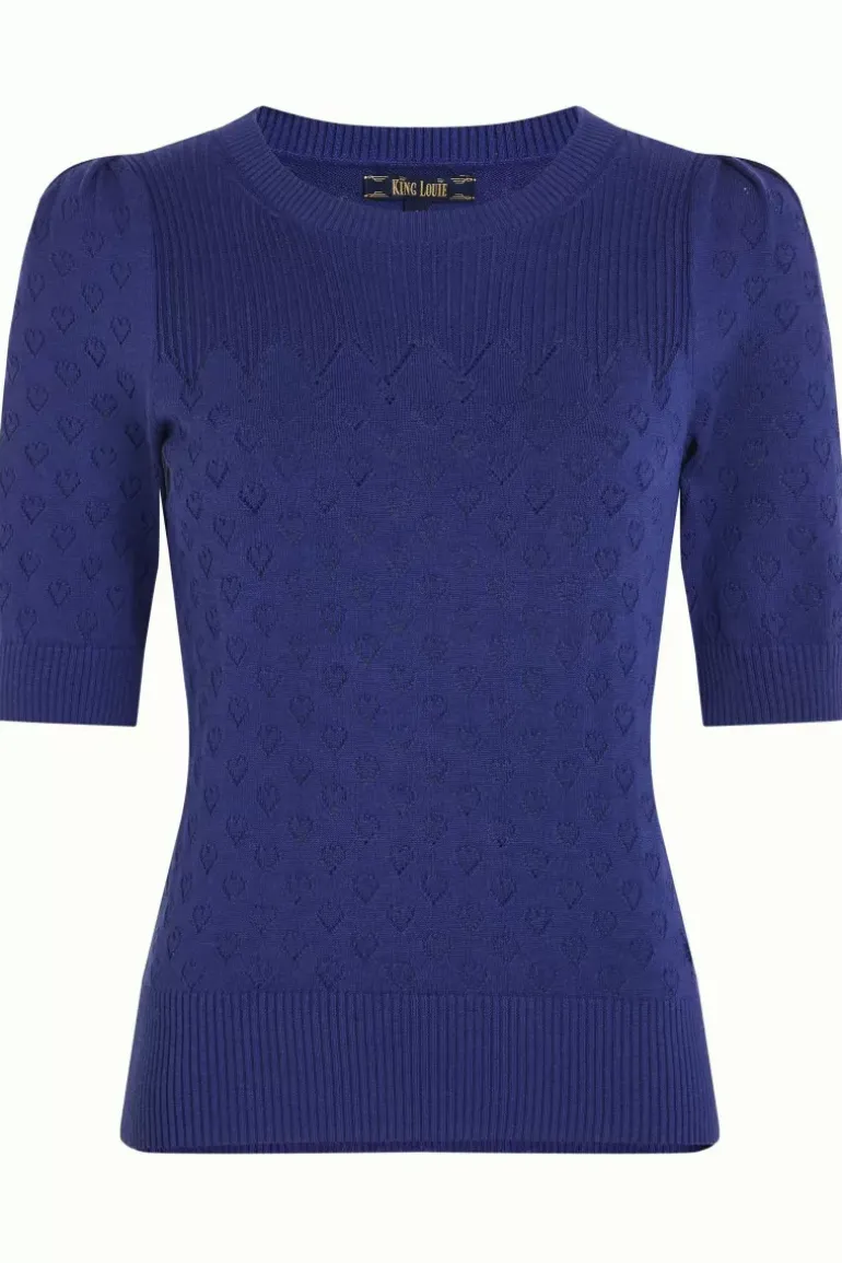 Bella Knit Top Heart Ajour