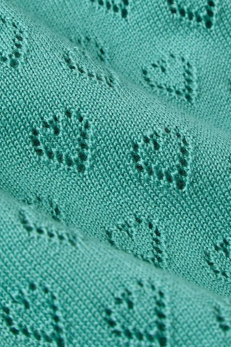 Bella Knit Top Heart Ajour