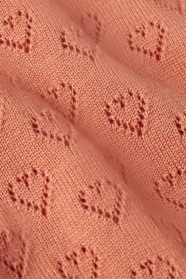 Bella Knit Top Heart Ajour