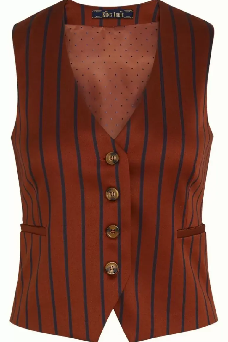 Bianca Gilet Cubano Stripe