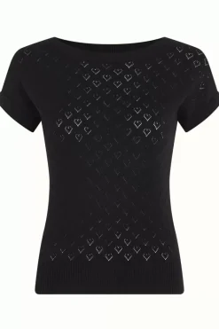 Boatneck Top Heart Ajour Bci