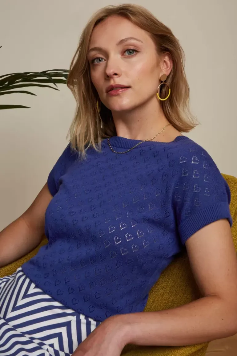 Boatneck Top Heart Ajour Bci