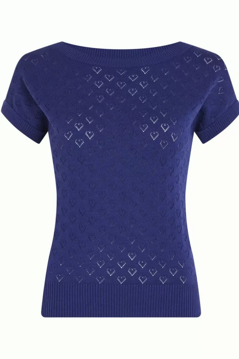 Boatneck Top Heart Ajour Bci