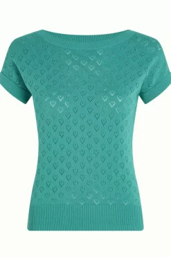 Boatneck Top Heart Ajour Bci