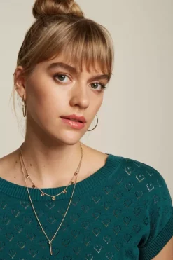 Boatneck Top Heart Ajour Bci