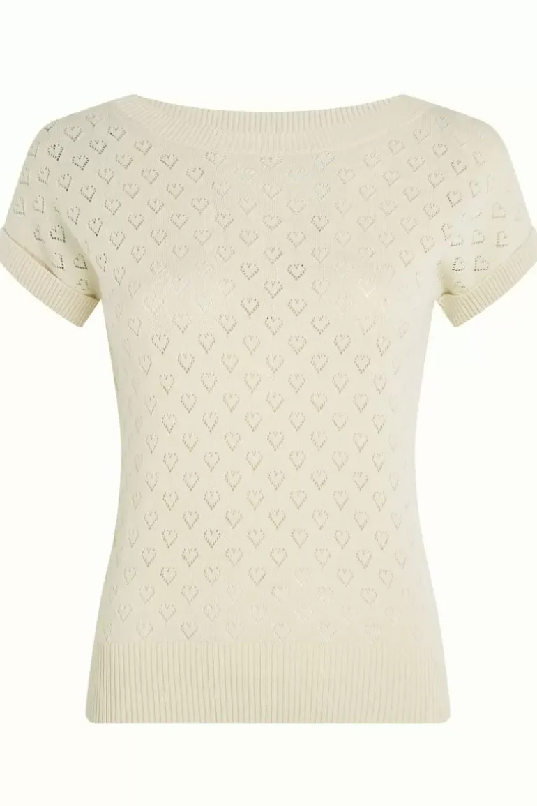 Boatneck Top Heart Ajour Bci