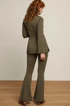 Border Flared Pants Facet