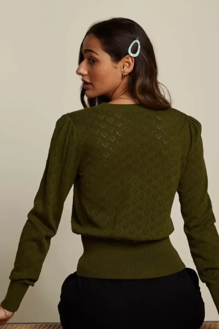 Cardi Puff Heart Ajour