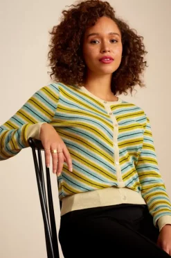 Cardi Roundneck Cabana Stripe