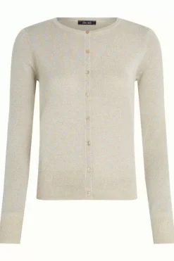 Cardi Roundneck Organic Lapis