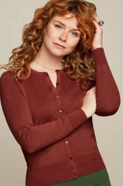 Cardi Roundneck Organic Lapis