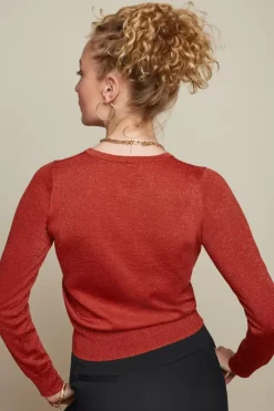 Cardi Roundneck Organic Lapis