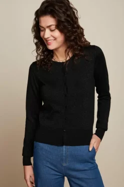 Cardi Roundneck Organic Lapis