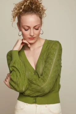 Cardi V Bell Sleeve Herrero