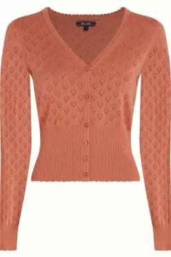 Cardi V Heart Ajour Bci