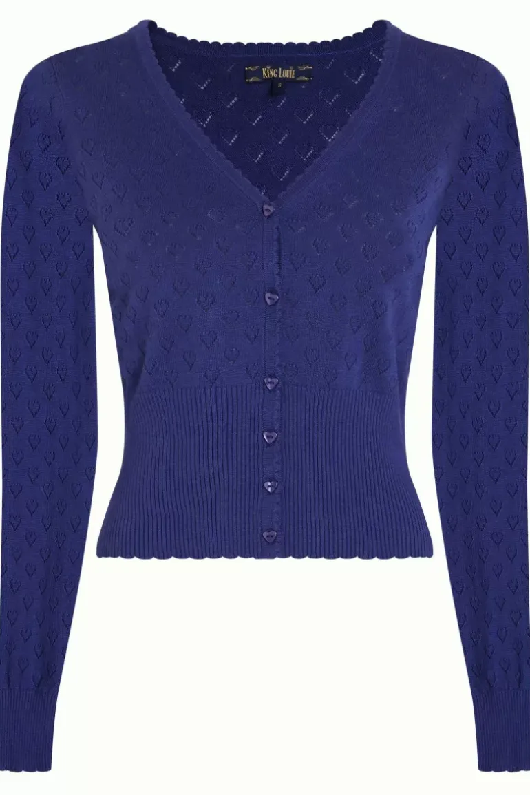 Cardi V Heart Ajour Bci