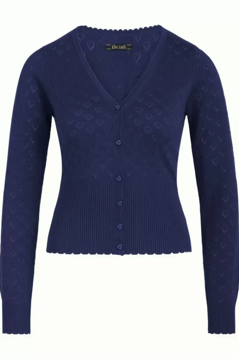 Cardi V Heart Ajour Bci