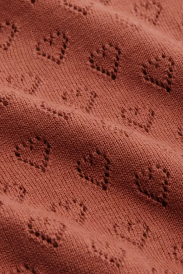 Cardi V Heart Ajour Bci