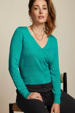 Cardi V Heart Ajour Bci