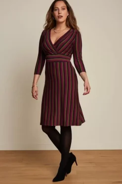 Cecil Dress Prosecco Stripe