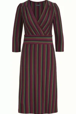 Cecil Dress Prosecco Stripe