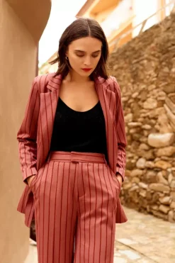 Dinah Blazer Cubano Stripe