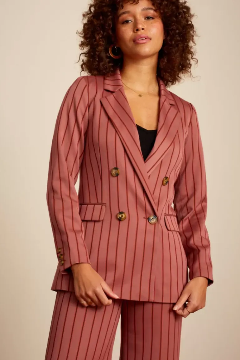 Dinah Blazer Cubano Stripe