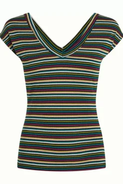 Double V Top Brunelli Stripe