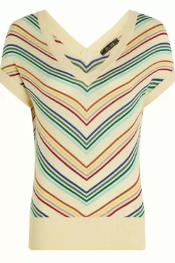 Double V Top Riera Stripe