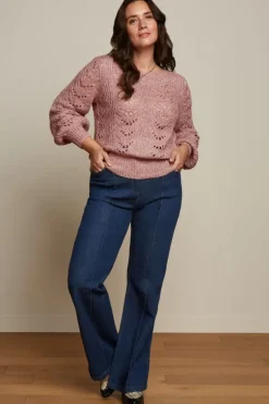 Ella Pintuck Pants Golden Denim