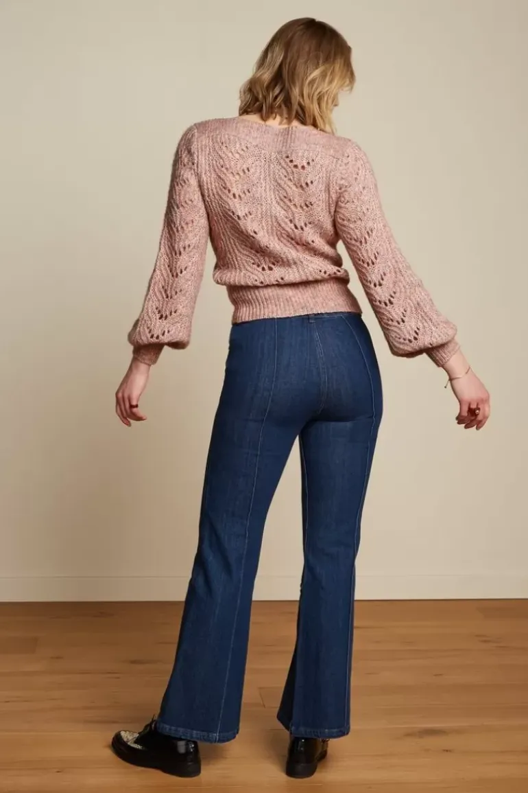 Ella Pintuck Pants Golden Denim