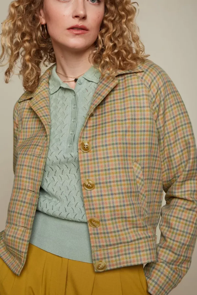 Elle Baseball Jacket Siren Check