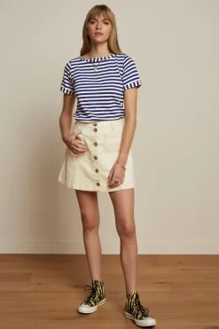 Garbo Pocket Mini Skirt Safari Denim