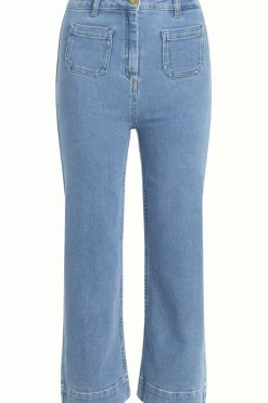 High Waisted Pocket Pants Strata Denim
