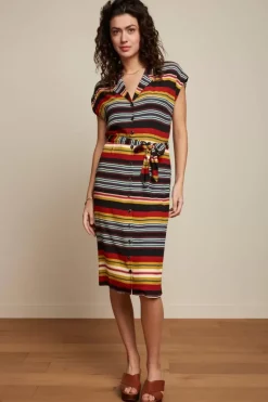 Irene Dress Maxim Stripe