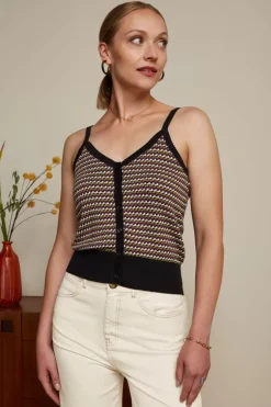 Isa Button Camisole Marsh