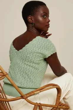 Lila V Top Rocky Ajour