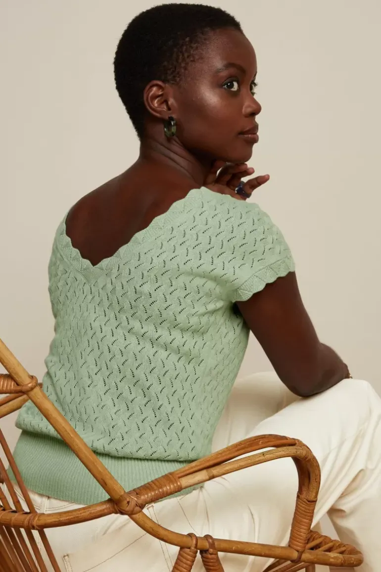 Lila V Top Rocky Ajour