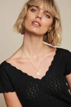 Lila V Top Rocky Ajour