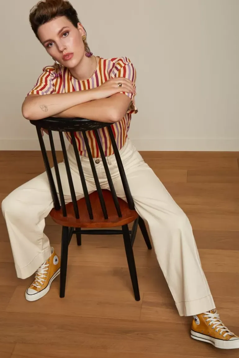 Lizzy Top Cassava Stripe