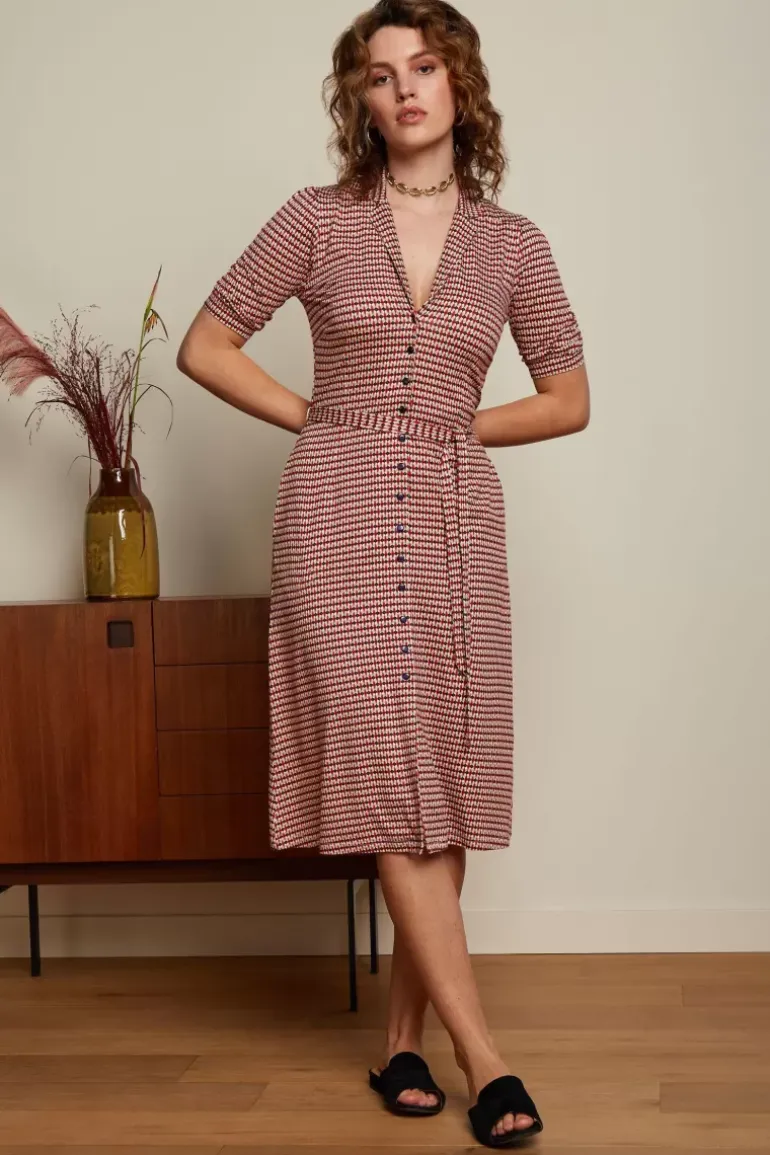 Lola Button Dress Callaloo