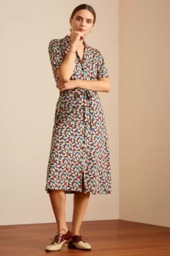 Lola Button Dress Kir Royal