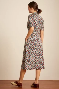 Lola Button Dress Kir Royal