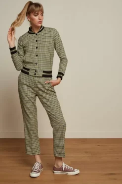 Luz Pants Pied-De-Poule