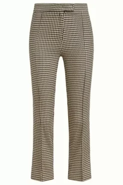 Luz Pintuck Pants Pied-De-Poule
